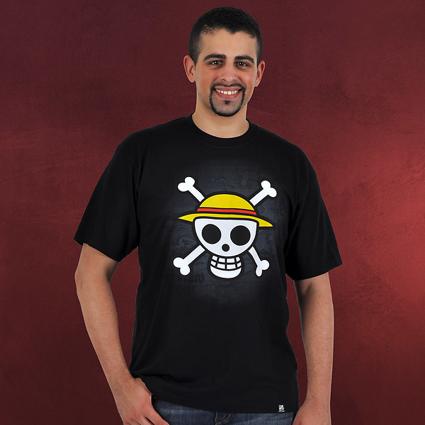 One Piece Skull With Map T Shirt Schwarz Elbenwald One Piece Skull With Map T Shirt Schwarz Elbenwald