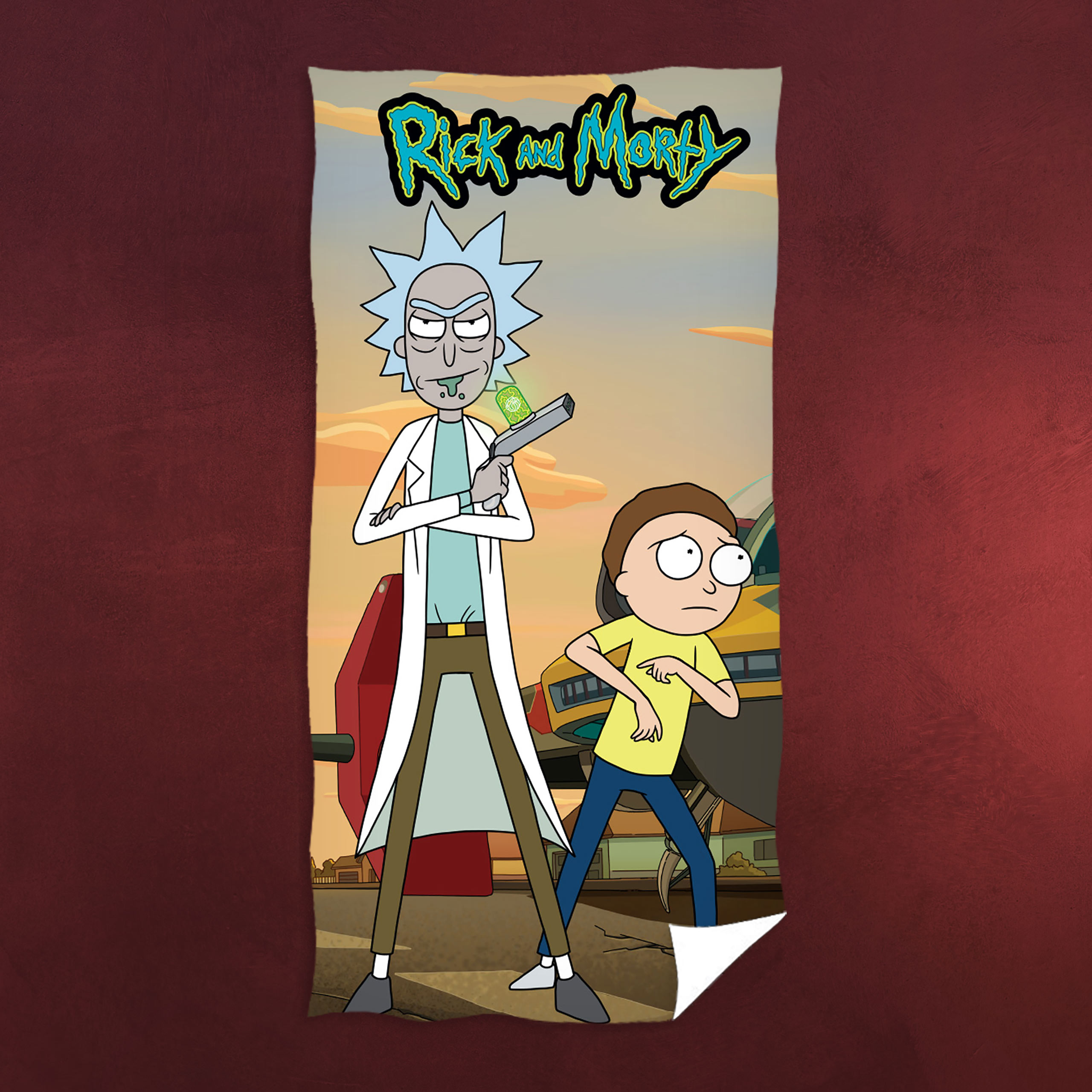 Rick and Morty Küche & Wohnen Badetücher | Elbenwald