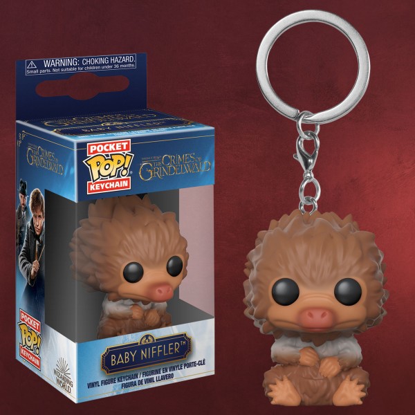 Baby Niffler braun-weiß Funko Pop Schlüsselanhänger - Phantastische Tierwesen