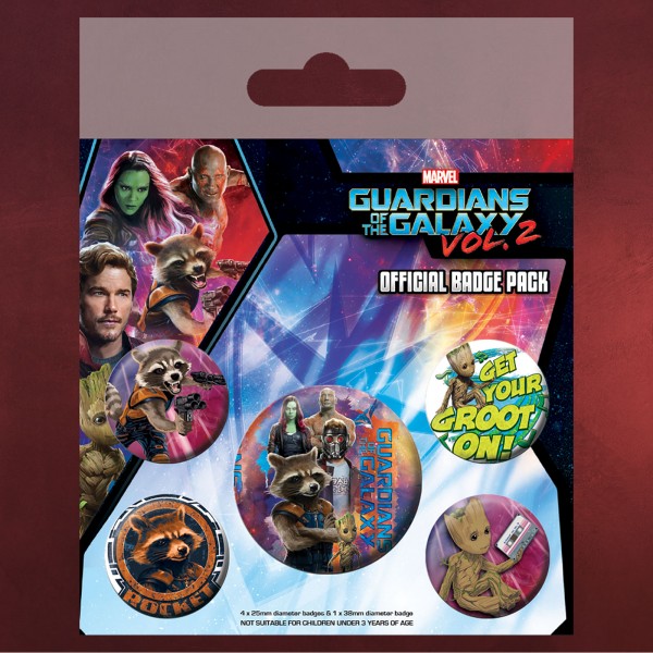 Guardians of the Galaxy - 5er Button-Set