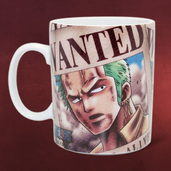 One Piece - Wanted Zoro Tasse