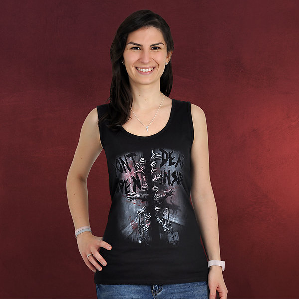 Walking Dead - Dont Open Tank Top schwarz