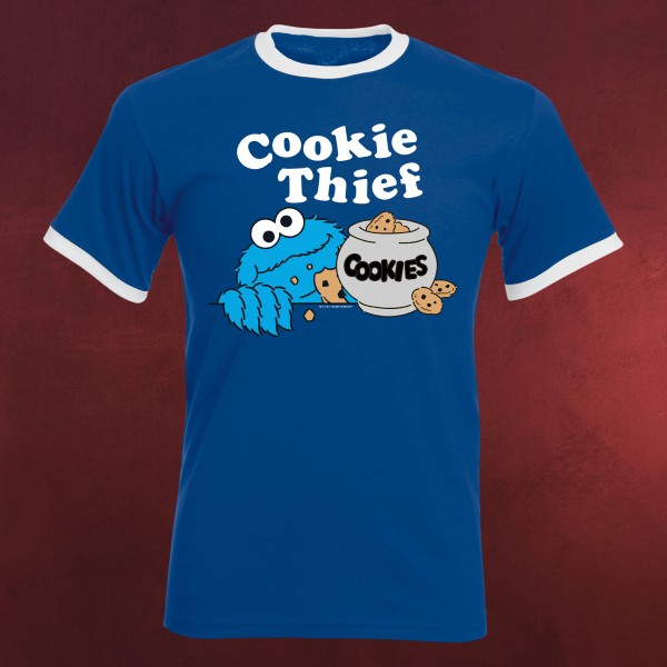 Sesamstraße - Cookie Thief T-Shirt blau