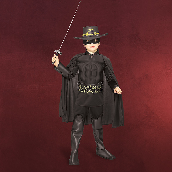 Zorro - Kinderkostüm mit Muskeln