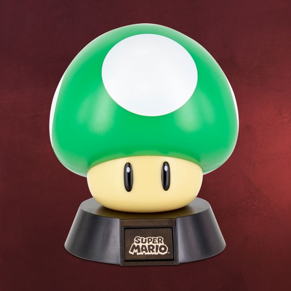 Super Mario - 1 UP Pilz Icons 3D Tischlampe