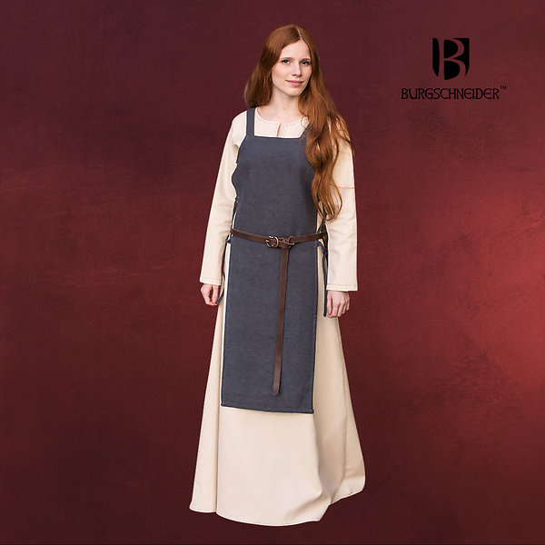 Mittelalter Überkleid Gyda grau