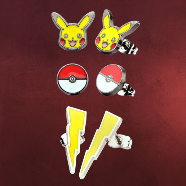 Pokemon - Pikachu Ohrschmuck-Set 3tlg.