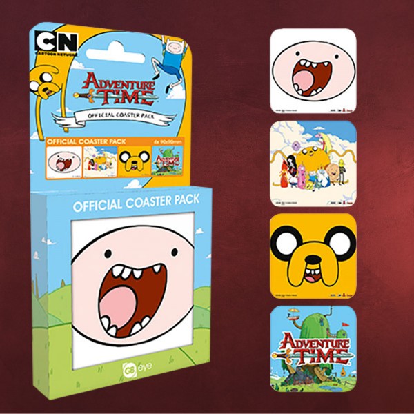 Adventure Time - Mix Untersetzer 4er Set