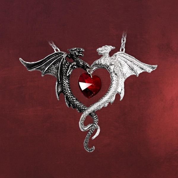 Gothic Kette Drachenherz