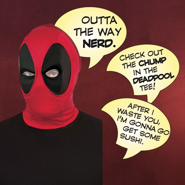 Deadpool - Maske mit Sprechblasen