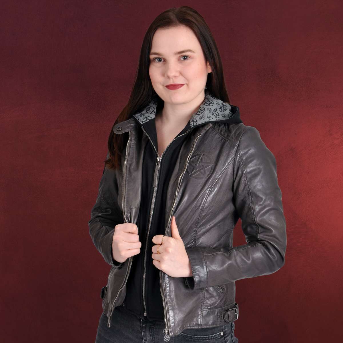 Supernatural - Anti Possession Symbol Lederjacke Damen ...