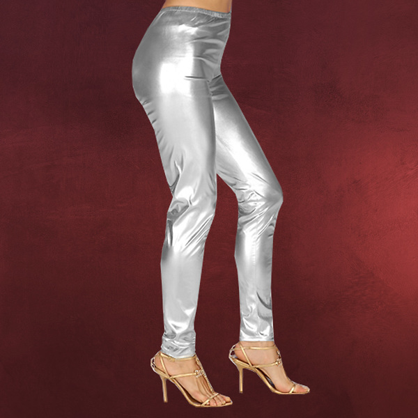 Leggings silber - Kostümzubehör
