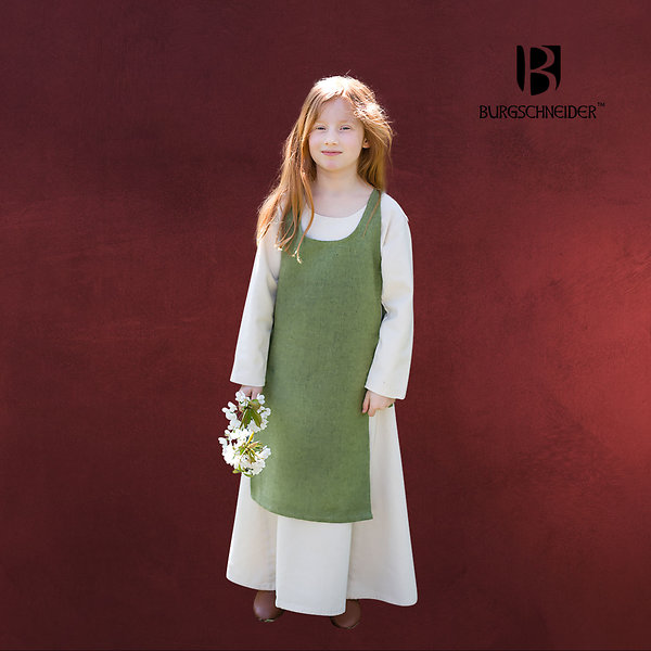 Mittelalter Kinder Überkleid Ylva grün