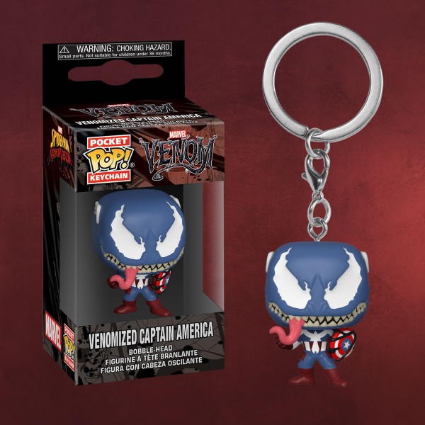 Marvel - Venomized Captain America Funko Pop Schlüsselanhänger