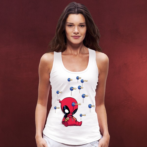 Deadpool - Little Victim Tank Top weiß