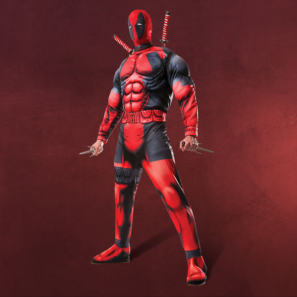 Deadpool - Kostüm mit Muskeln