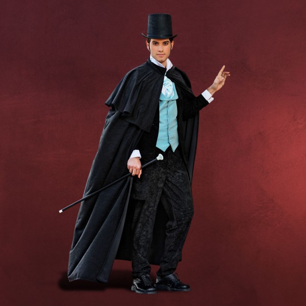 Gentleman Umhang mit Schulterteil schwarz