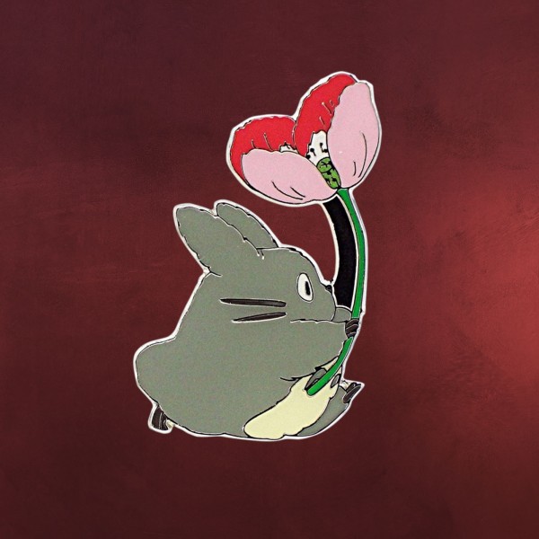 Totoro mit Blume Magnet