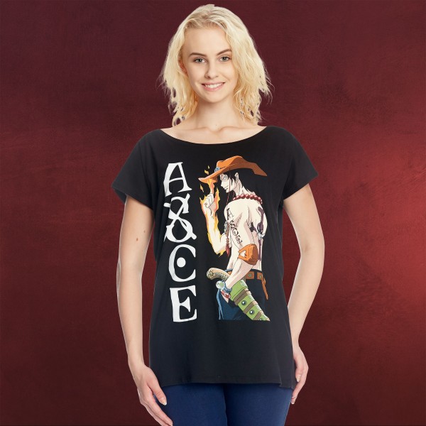 One Piece - Whitebeard Ace Girlie Shirt Loose Fit