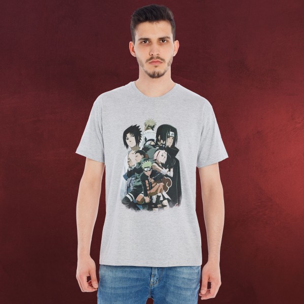 Naruto - Group T-Shirt grau