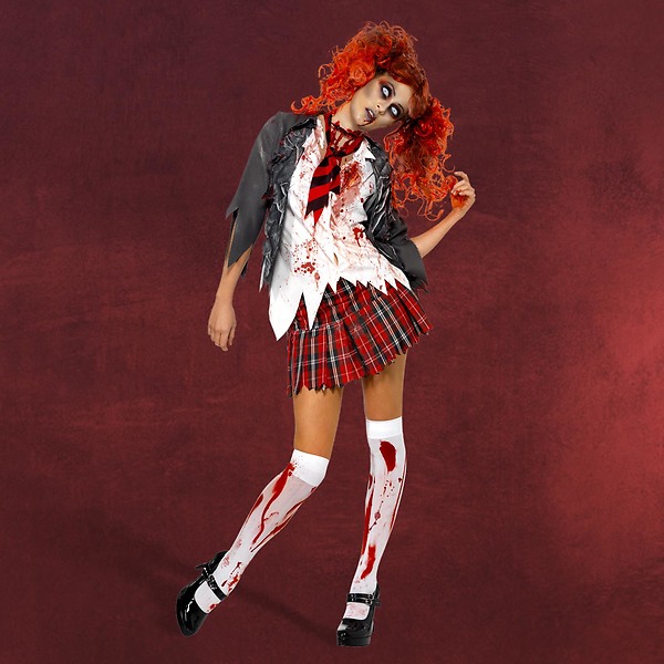 Zombie Schoolgirl Kostüm