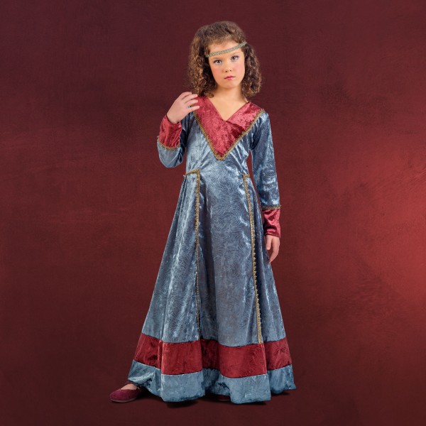 Mittelalter Edelfräulein - Kinderkostüm