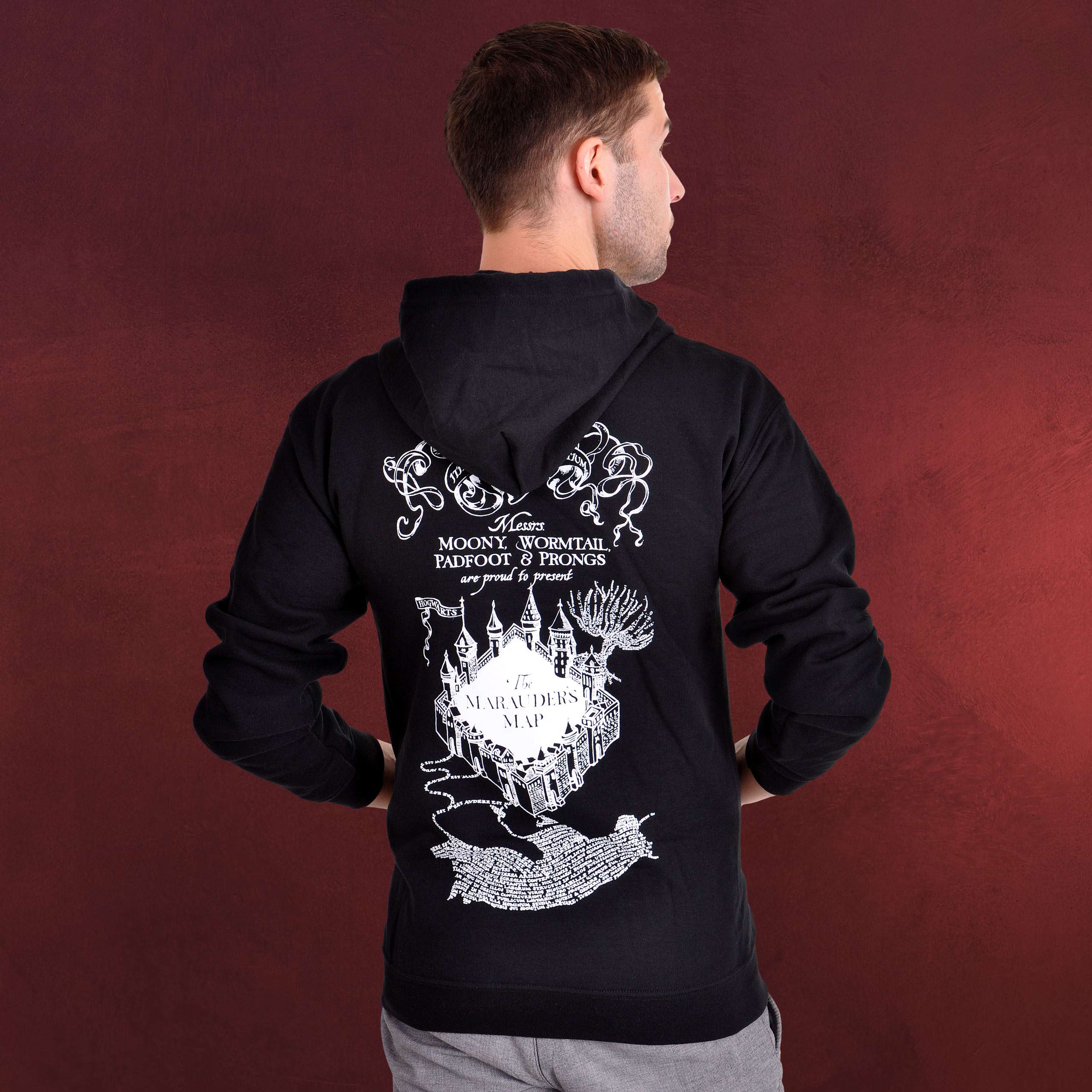 Des Kapuzenjacke Harry Potter Schwarz Karte Rumtreibers 8OXwnPk0