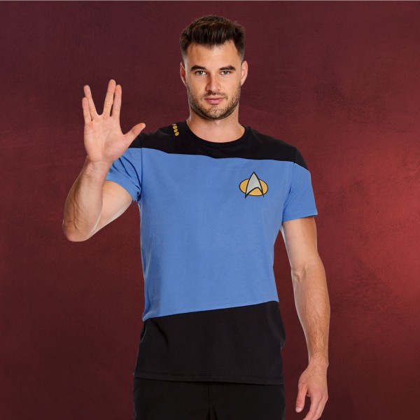 The Next Generation Uniform T-Shirt blau - Star Trek