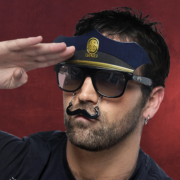 Fun Brille Polizist