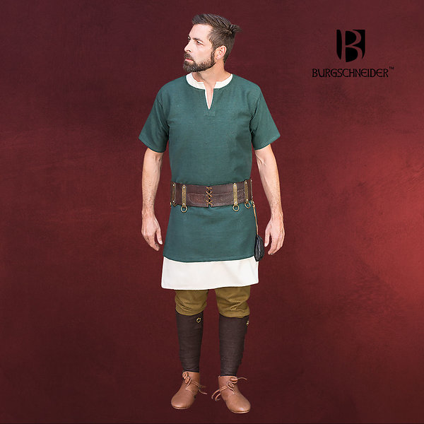 Mittelalter Kurzarmtunika Aegir grün