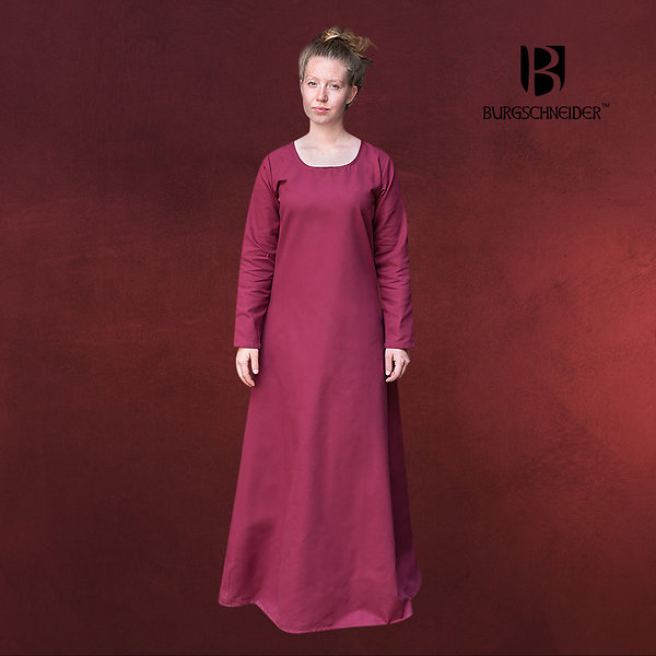 Mittelalter Unterkleid Freya bordeaux