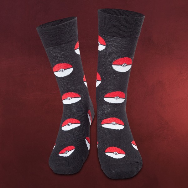Pokemon - Pokeball Socken schwarz