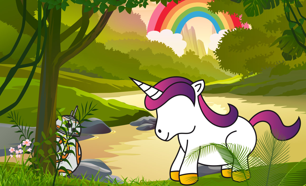 Du hast das Einhorn gefunden.