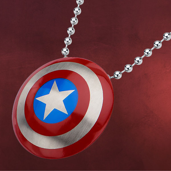 Captain America - Shield Logo Halskette
