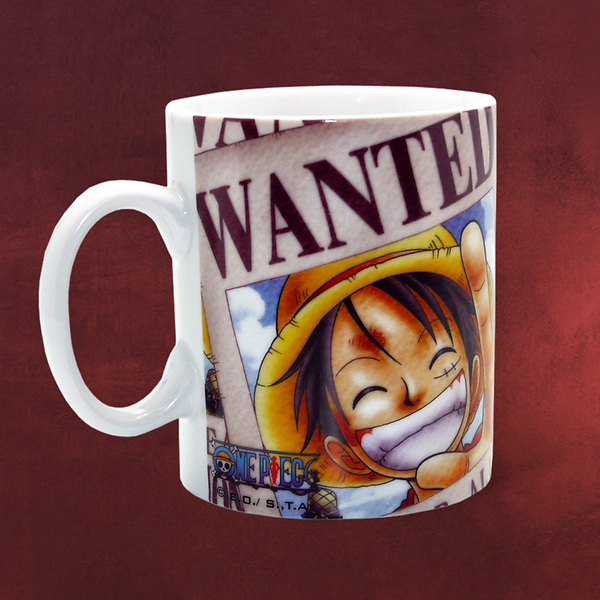 One Piece - Wanted Monkey D. Ruffy Tasse