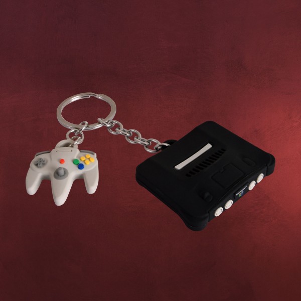 Nintendo - N64 Konsole und Controller Schlüsselanhänger