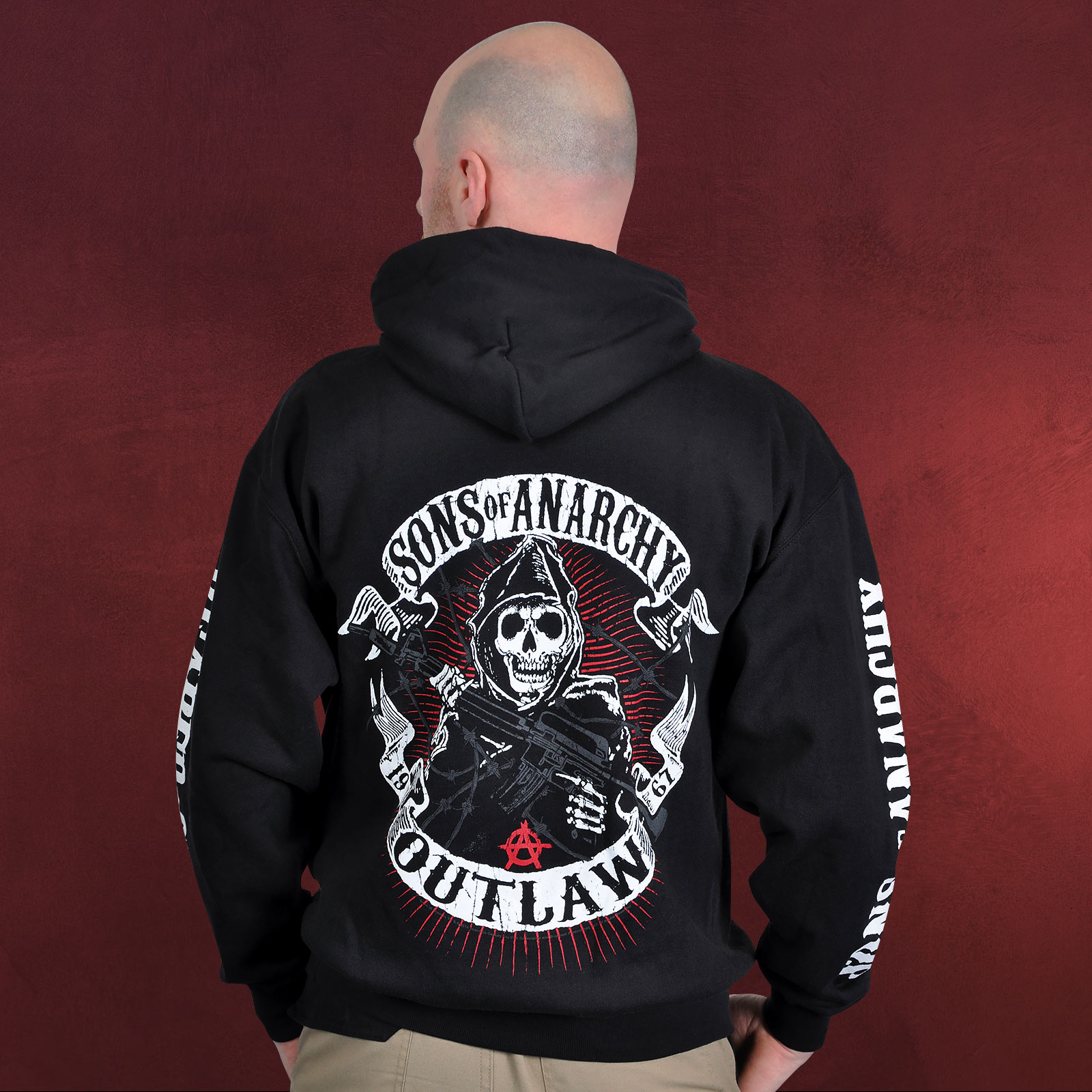 Sons Of Anarchy American Outlaw Hoodie Elbenwald