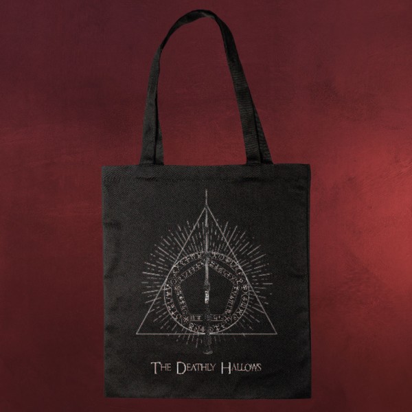 Harry Potter - Deathly Hallows Jutebeutel schwarz