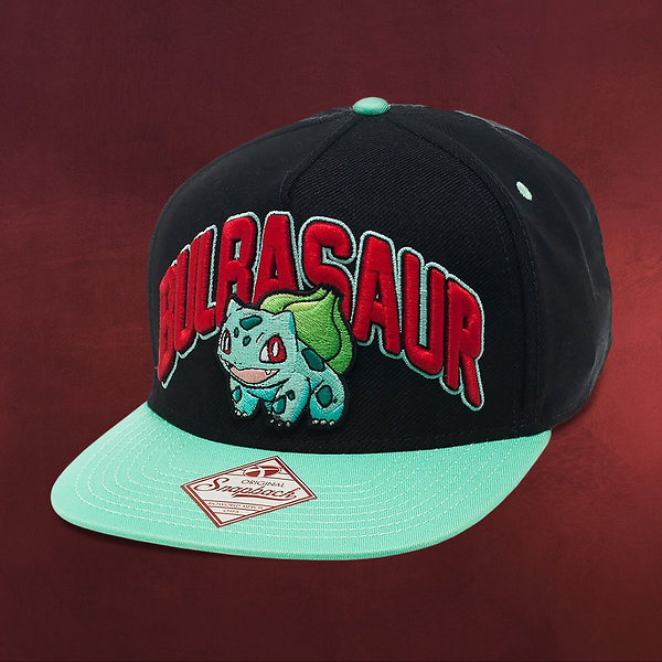 Pokemon - Bisasam Snapback Cap schwarz