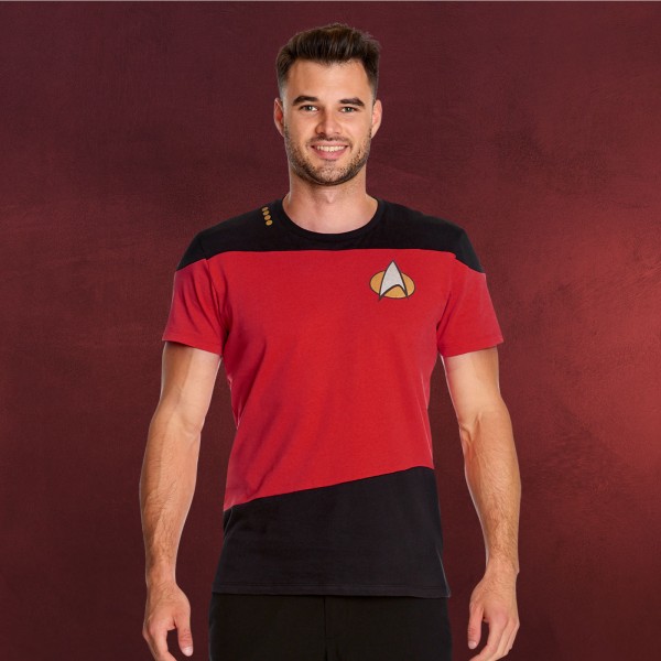 The Next Generation Uniform T-Shirt rot - Star Trek