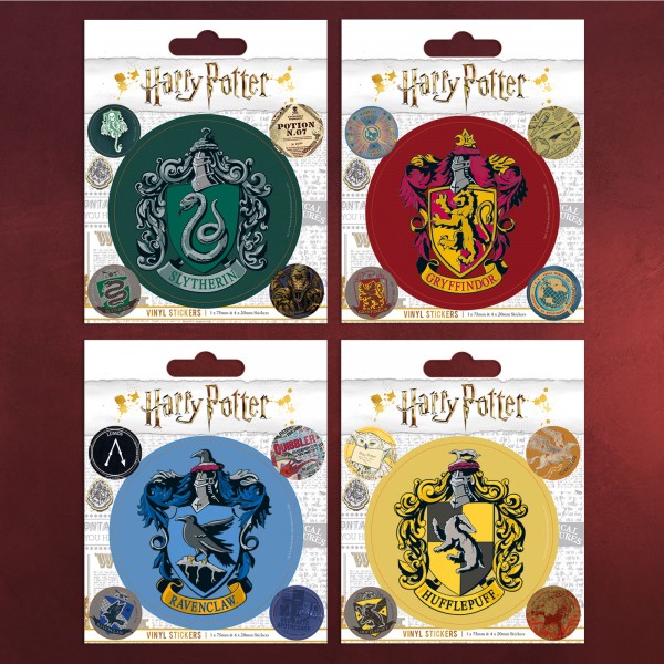Harry Potter - Hogwarts Häuser Sticker Set
