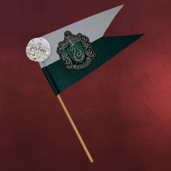 Harry Potter - Slytherin Wappen Fahne Filz