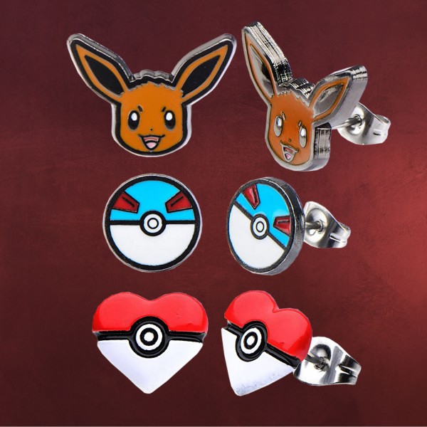 Pokemon - Evoli Ohrstecker Set