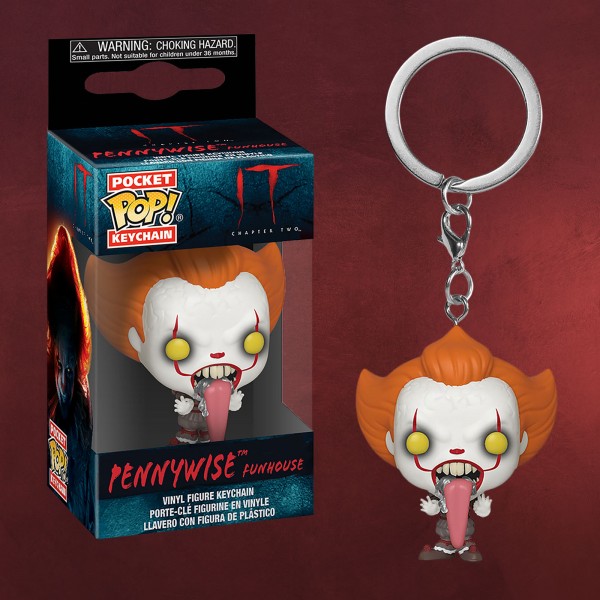 Stephen Kings ES - Pennywise Funhouse Funko Pop Schlüsselanhänger