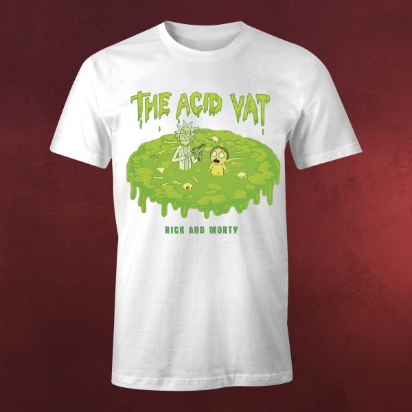 Rick and Morty - The Acid Vat T-Shirt weiß
