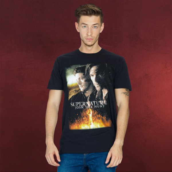 Supernatural - Poster T-Shirt schwarz