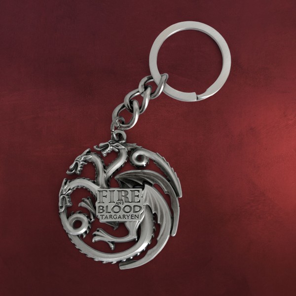 Game of Thrones - Targaryen Wappen Schlüsselanhänger antik