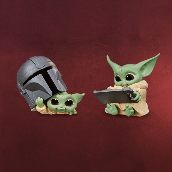 Grogu mit Helm und Tablet Mini-Figuren-Set - Star Wars The Mandalorian