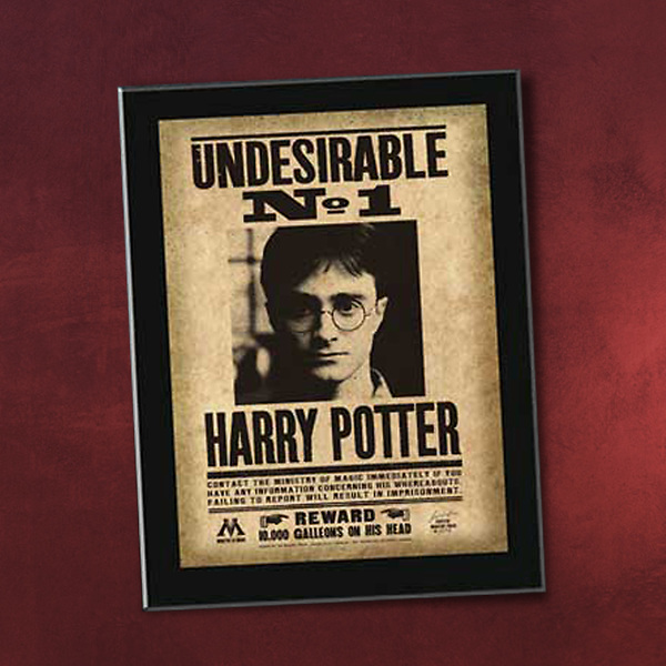 Harry Potter Steckbrief - Undesirable No. 1 Sign
