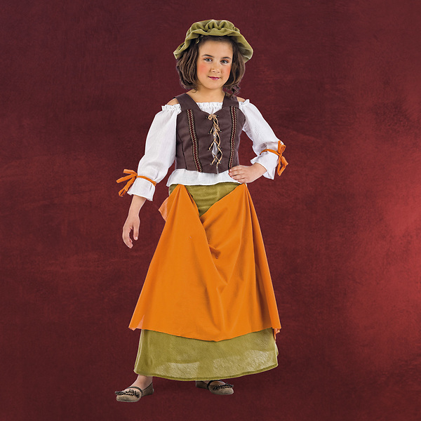 Mittelalter Wirtin Kinderkostüm